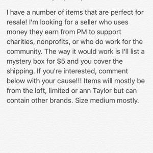 Mystery box not for sale